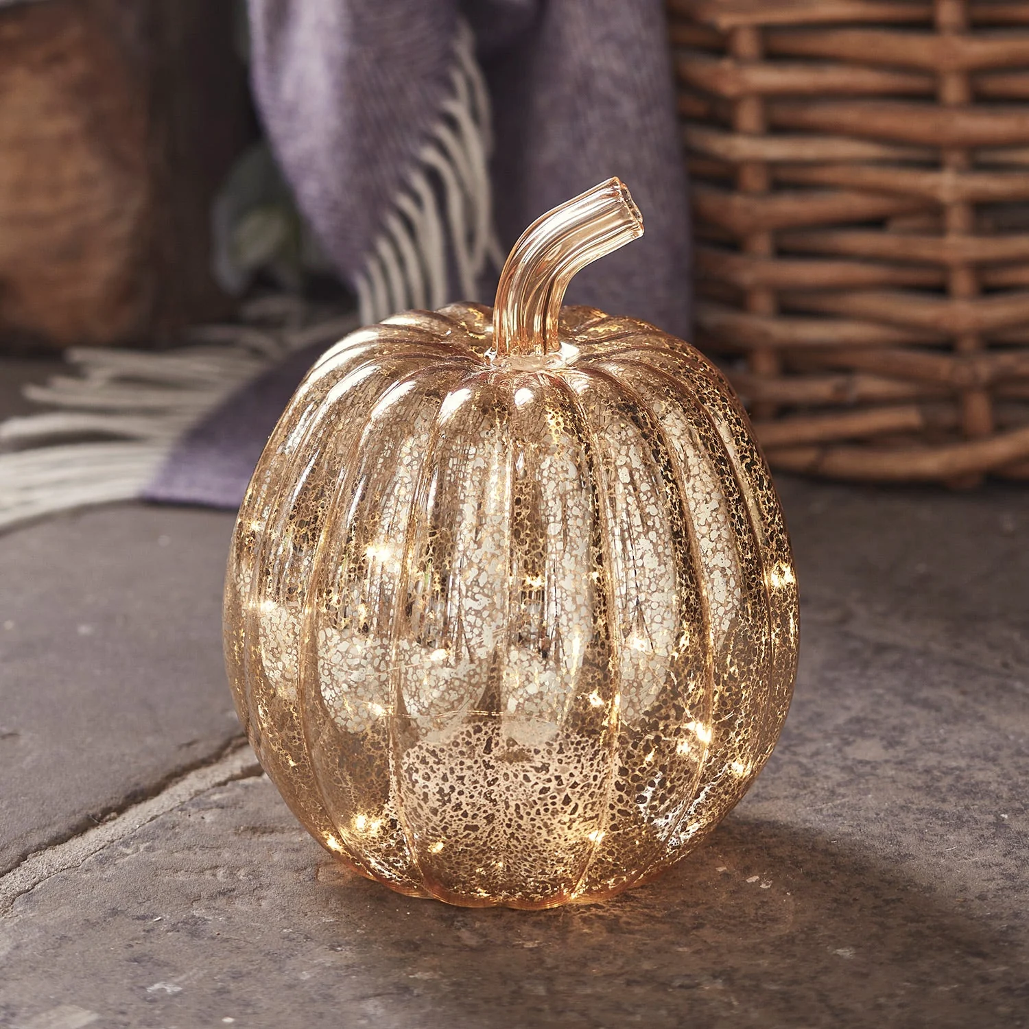 Set of 5 Light Up Pumpkin Decorations - Image 3