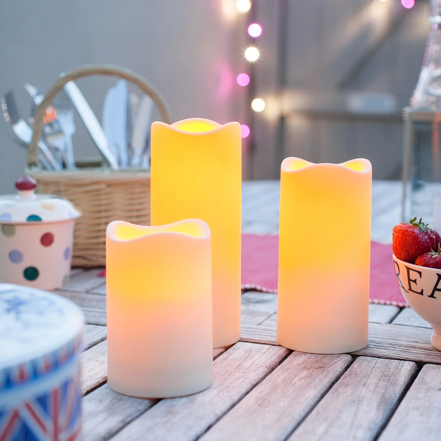 Small Outdoor Battery LED Candle - Image 3