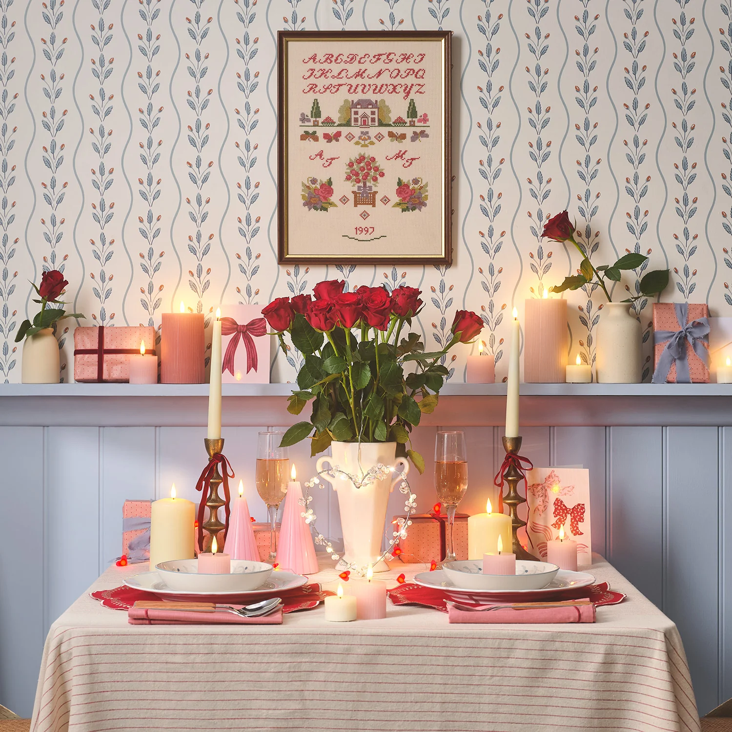 TruGlow® Blush Pink Fluted Cone LED Pillar Candle Duo with Remote Control - Image 7