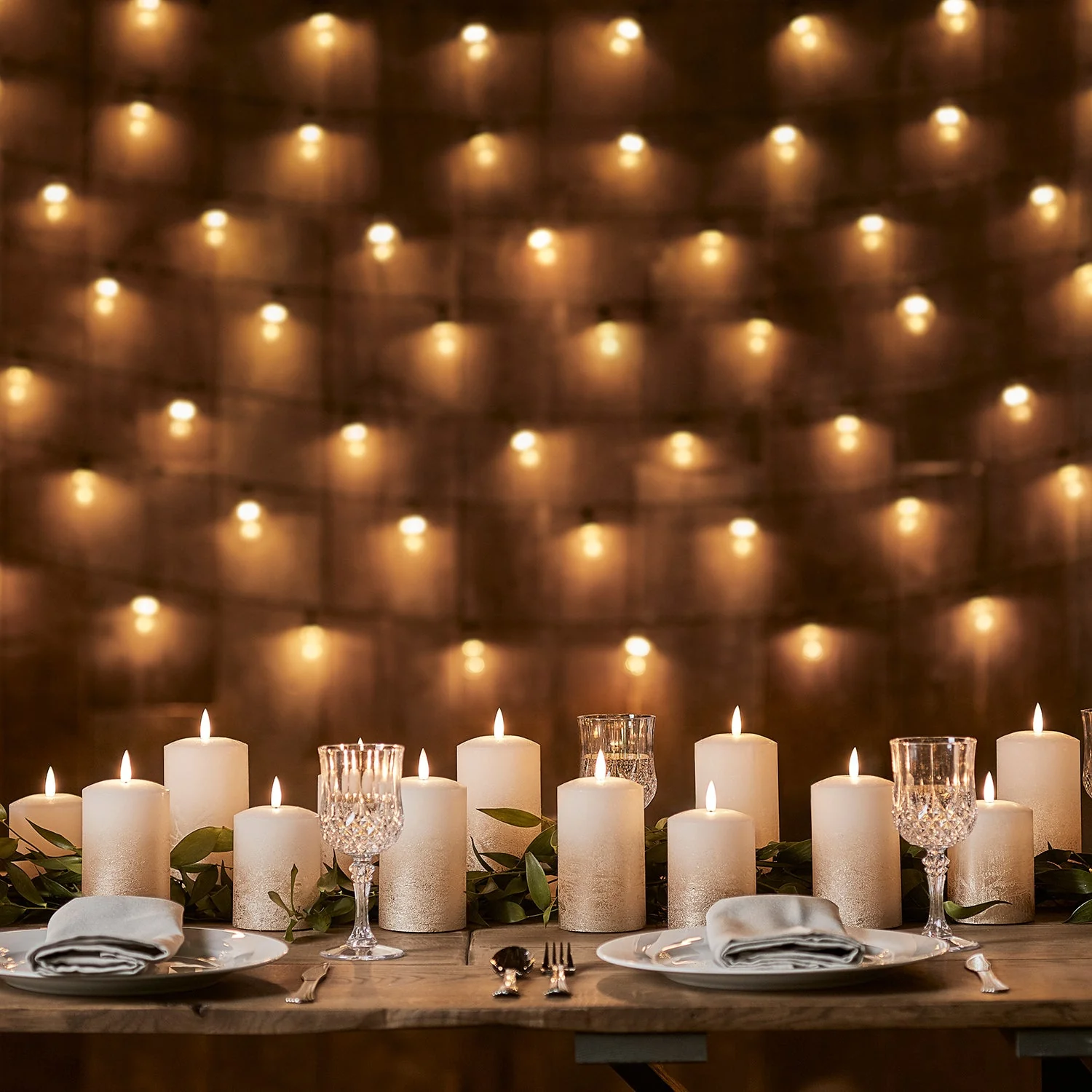 TruGlow® Bronze Ombre LED Pillar Candle Trio With Remote Control - Image 4