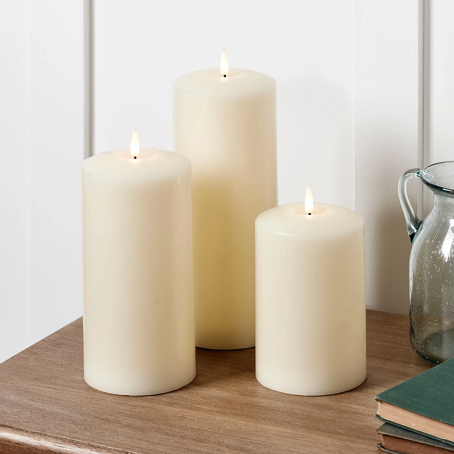 TruGlow® Ivory Chapel Candle Trio - Image 13