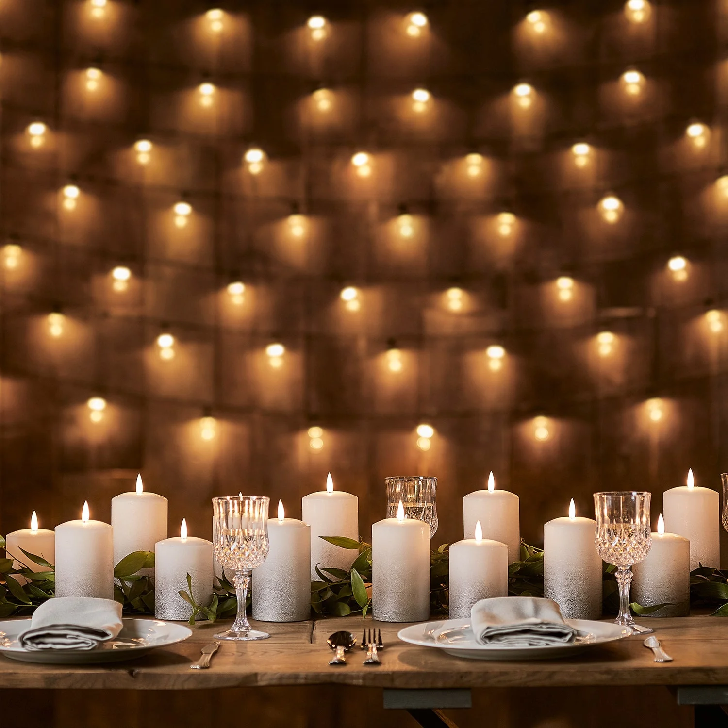 TruGlow® Grey Ombre LED Pillar Candle Trio With Remote Control - Image 4