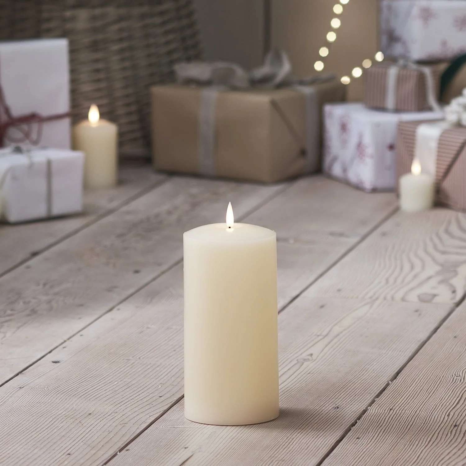 TruGlow® Ivory LED Chapel Candle 20cm With Remote Control - Image 10