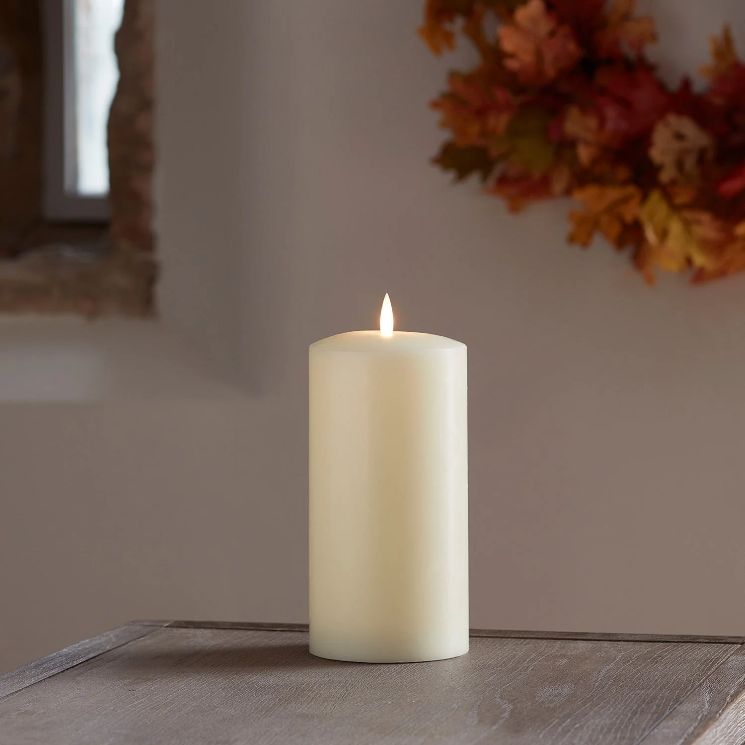 TruGlow® Ivory LED Chapel Candle 20cm With Remote Control - Image 9