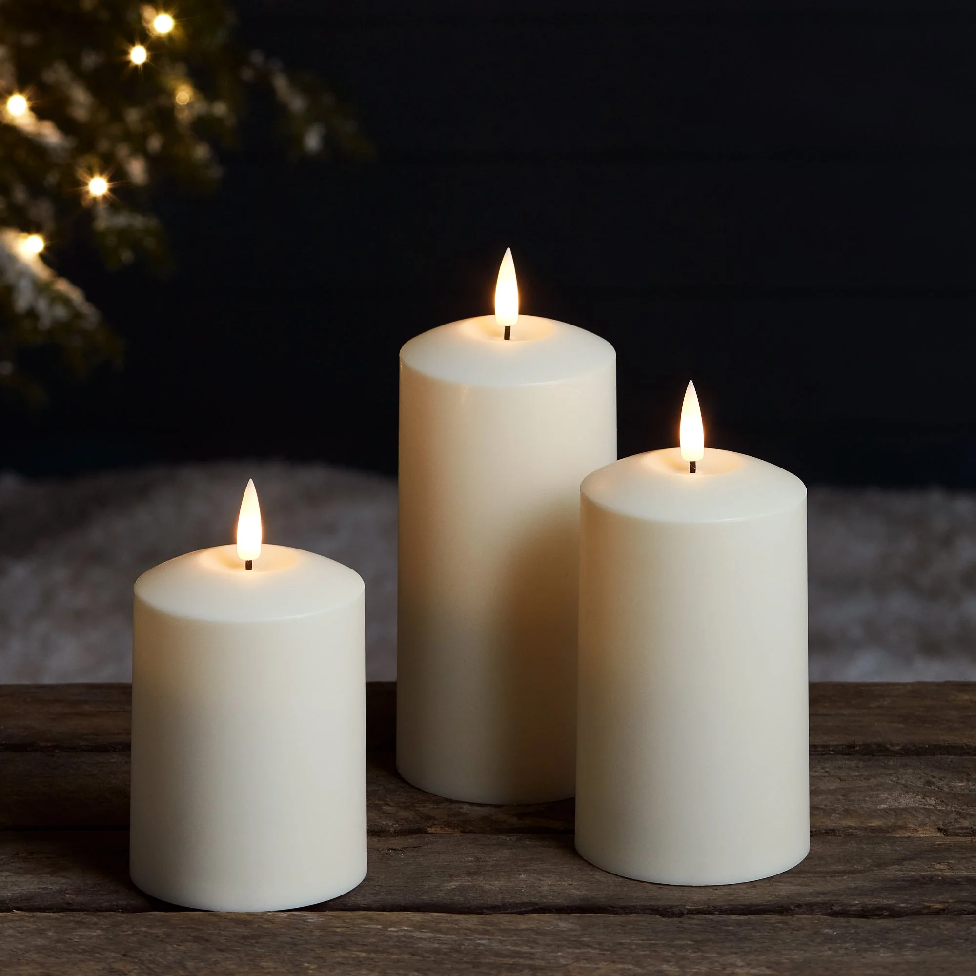 TruGlow® Waterproof Outdoor Candle Trio With Remote Control - Image 10