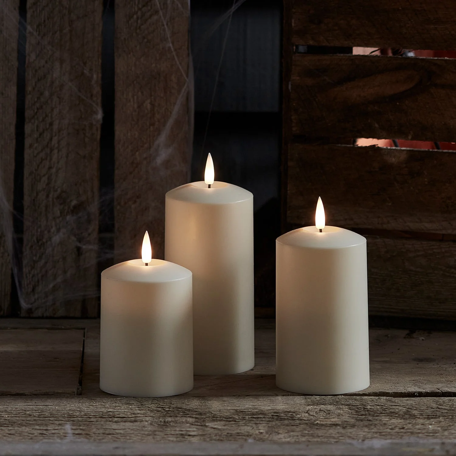 TruGlow® Waterproof Outdoor Candle Trio With Remote Control - Image 9
