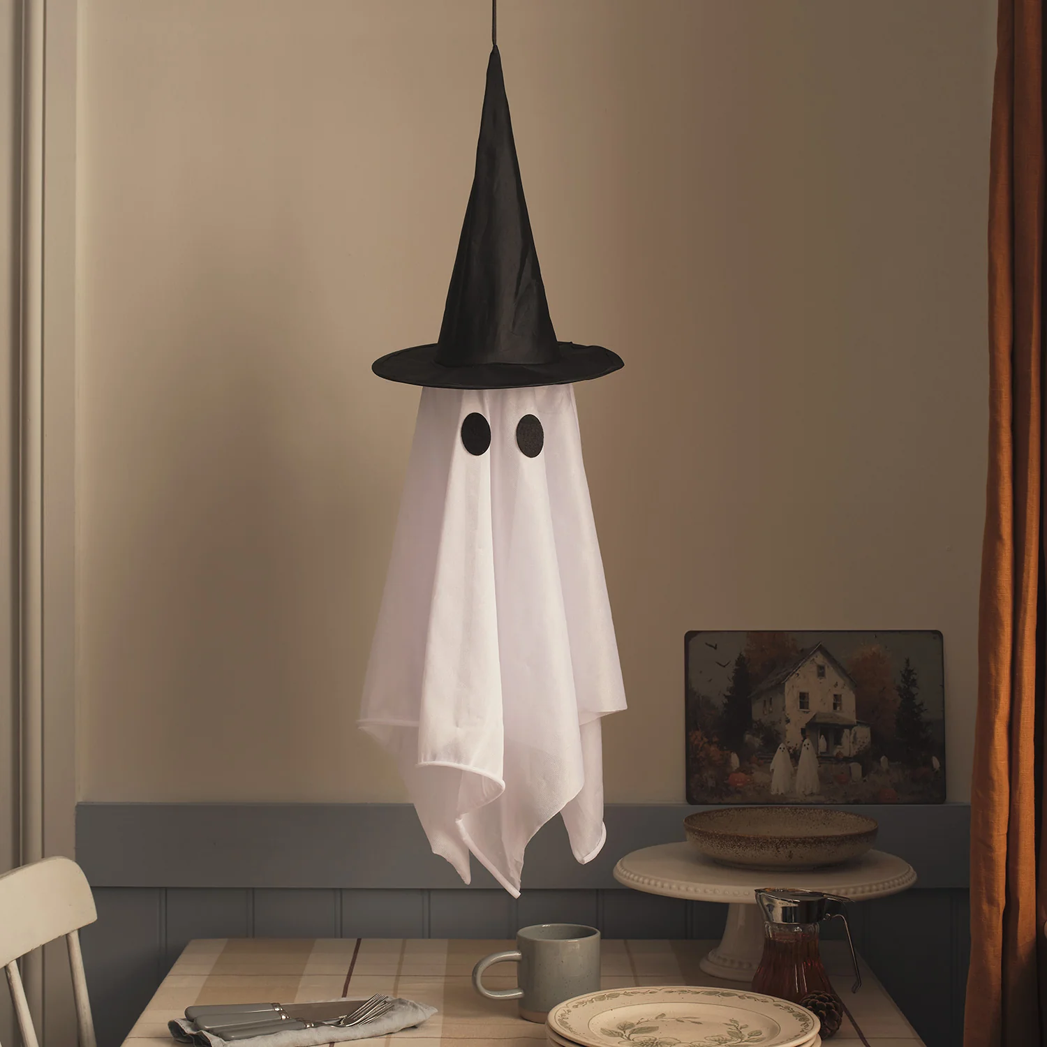 Winnie the Witch Ghost Hanging LED Halloween Decoration - Image 3